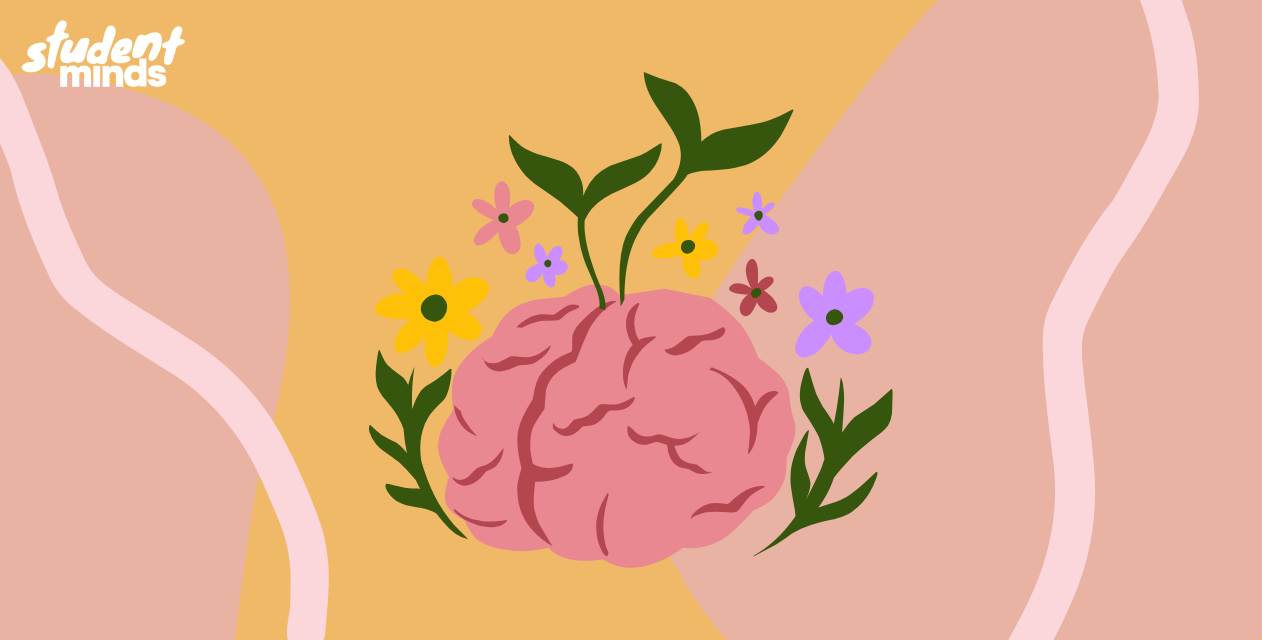 picture of a brain with plants
